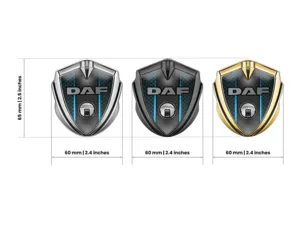 Daf Emblem Fender Badge Racing Look Shiny